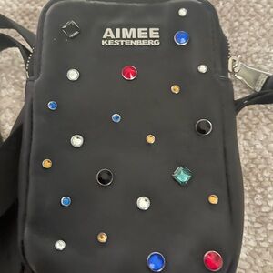Aimee Kestenberg Black Bag with Multicolor Studs